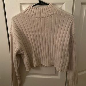 Pacsun White Mock Neck Sweater